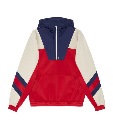 gucci half zip hoodie